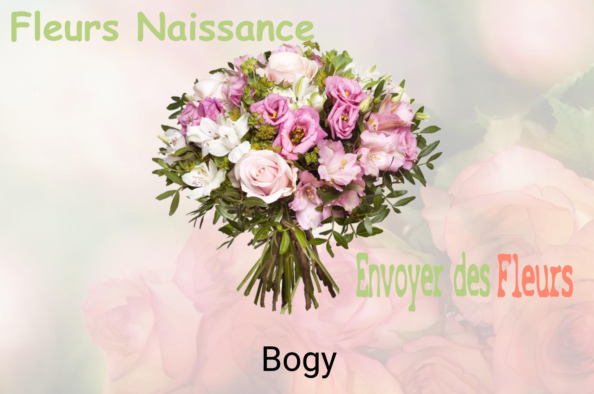 Bouquet de fleurs de naissance livré à Bogy